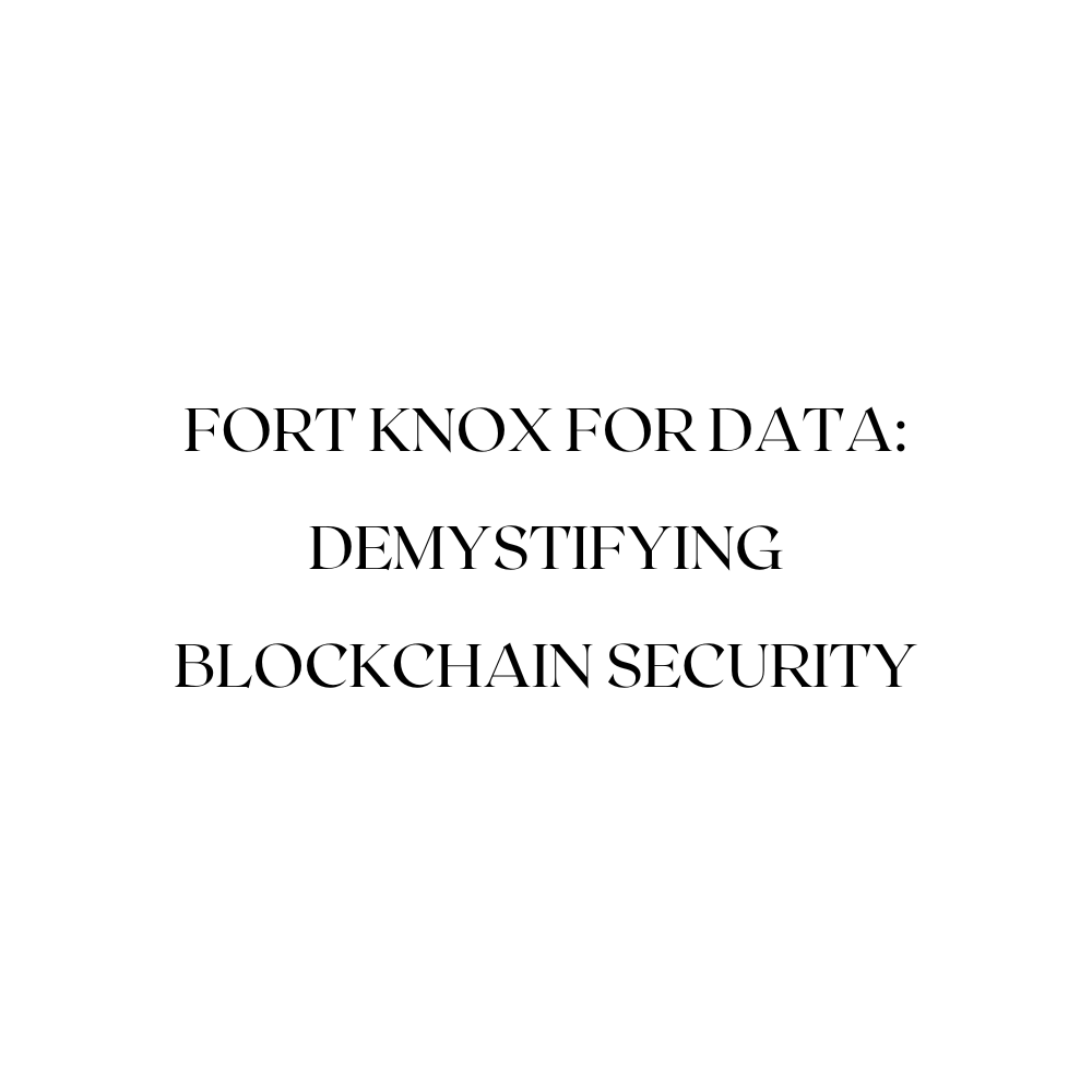 Fort Knox for Data: Demystifying Blockchain Security